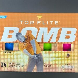 Top Flite BOMB Golf Balls Set of 24 Neon Multi Colored